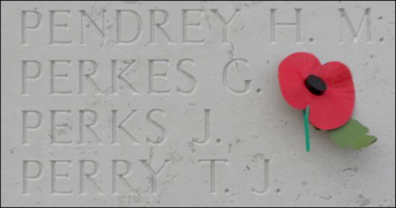 Photo of the Perks Brothers' Headstone